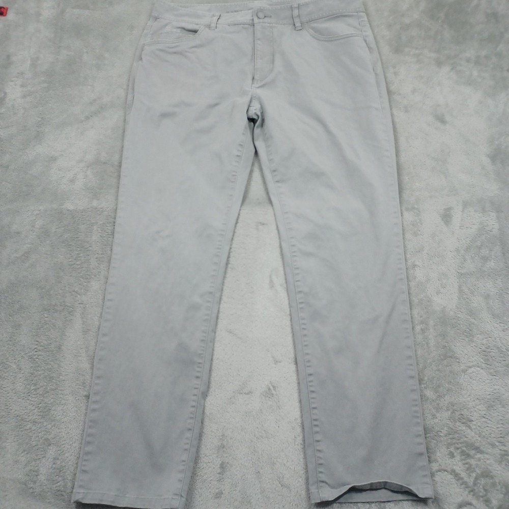 Rhone Jeans Mens 35x30 Gray‎ Straight Pockets Preppy Casual Stretch